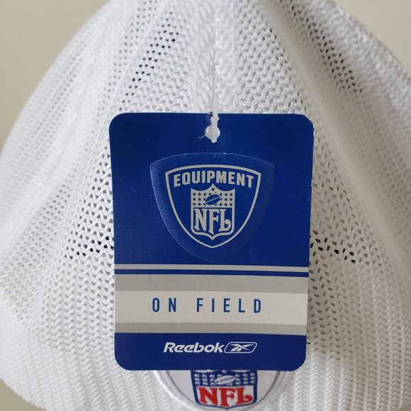 St. Louis Rams Hat Cap Fitted Stretch L/XL Blue White Reebok NFL Deadstock NWT - Picture 6 of 12